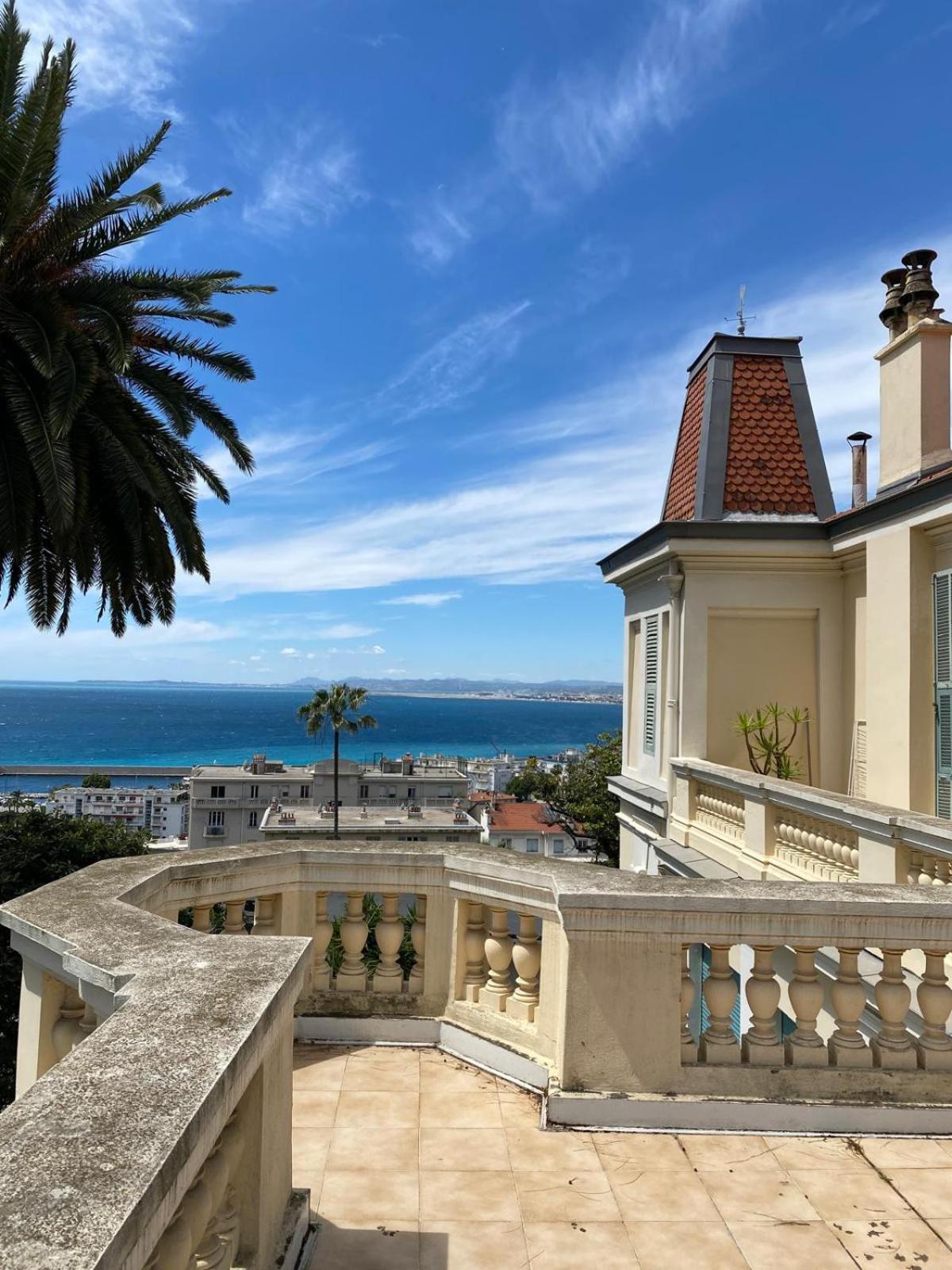 Palmeraie - Magnifique Appartement D'Epoque Avec Vue Mer 4 Personnes Avec Terrasse Le Port Nicea Zewnętrze zdjęcie